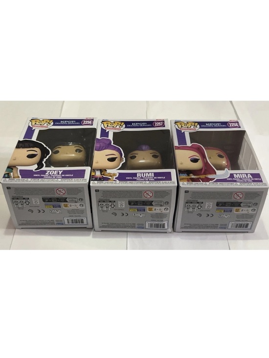 Funko Other - Funko Pop Kpop Demon Hunters 3 Figure Set 2256 2257 2258 Zoey Rumi Mira